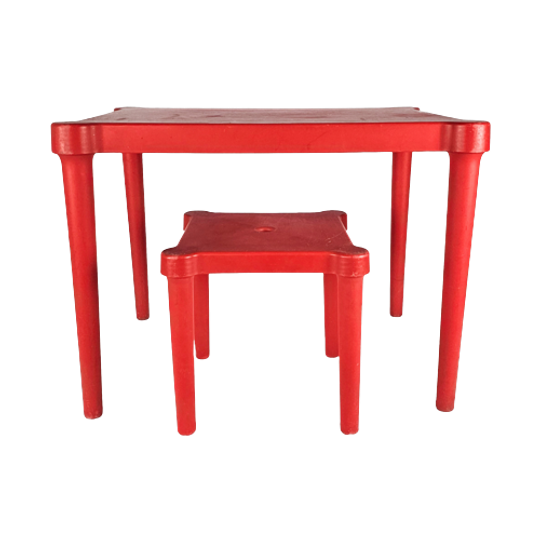 Ikea - Model Utter - Design Knut & Marianne Hagberg - Kindertafeltje En Stoel - 90'S 1