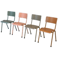 Retro Eetkamerstoelen Nieuw Schoolstoelen Pastel Prijs P/st