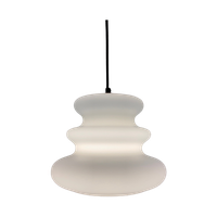 White Milk Glass Pendant Light Ah 1 By Peill and Putzler 1960