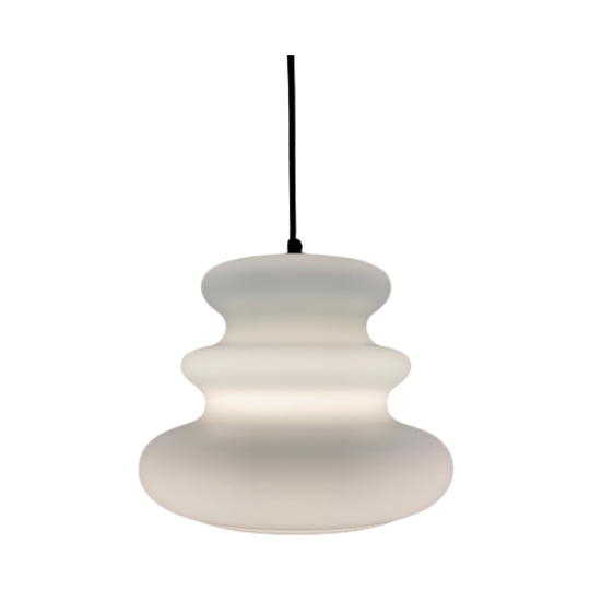 White Milk Glass Pendant Light Ah 1 By Peill and Putzler 1960 1