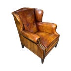 Compacte Schapenleren Fauteuil Lounge Atelier Cognac Bruin thumbnail 1