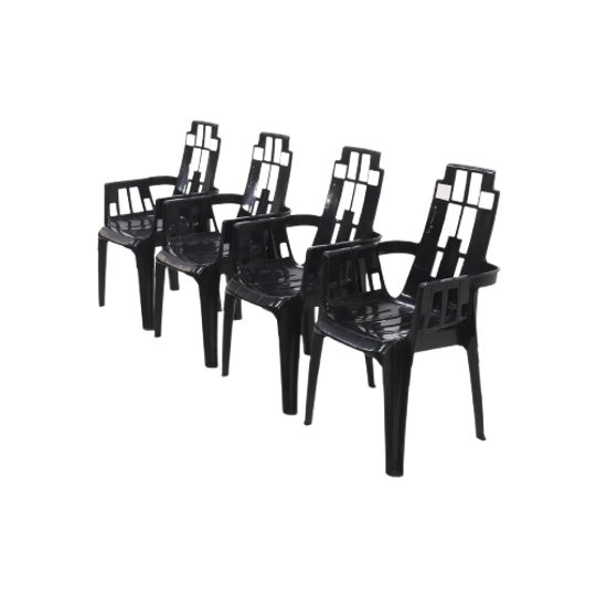 Set Of 4 Boston Chairs By Pierre Paulin For Henry Massonnet France 1980s 1
