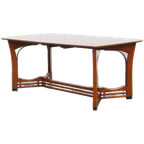 Zeer Mooie Art Nouveau Jugendstil Design Eettafel Van Schuitema Met Prachtige Details thumbnail 1