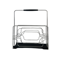 Vintage Chrome Magazine Rack