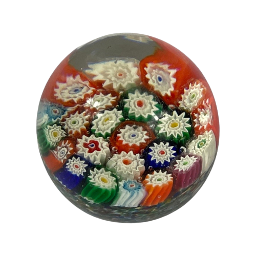 Handmade - Millefiori - Presse Papier / Paperweight- Floral Decor