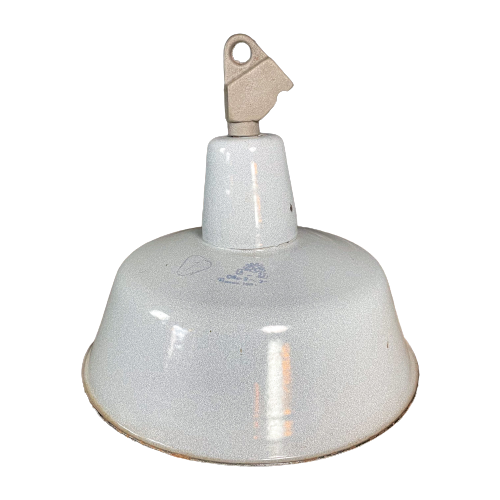 8 Stuks – Industriële Emaille Plafondlampen/Hanglampen – Grijs