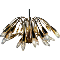 Vintage Brass Italian Sputnik Chandelier