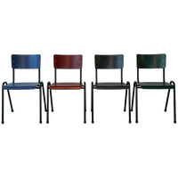 Retro Eettafelstoelen Nieuw Schoolstoel Stapelstoel Prijs Ps