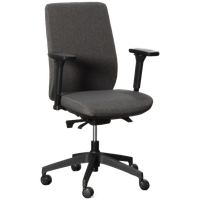 Officenow Bureaustoel, Grijs, 3D Armleggers