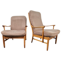 Set 2 Vintage Beuken Fauteuil Farstrup Casa Alcantara 1960