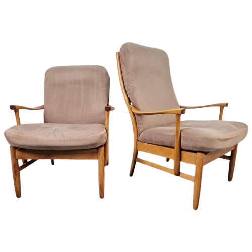 Set 2 Vintage Beuken Fauteuil Farstrup Casa Alcantara 1960