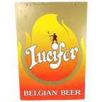 Dubbelzijdige Reclame Lucifer / Dentergems Bier thumbnail 1
