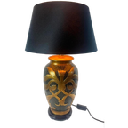 Lamp Aardewerken Voet Goud/ Zwart thumbnail 1