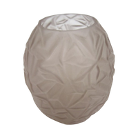 Glazen Art Deco Vaas Lichtpaars