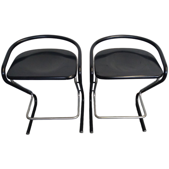 2x Metalen Barkrukken Van Thema Italy 1