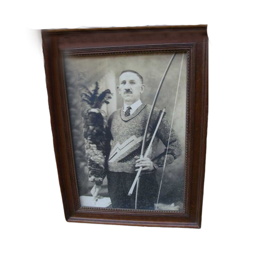 Mooie Oude Sport Foto In Lijst, Pijl En Boog Schieten 1