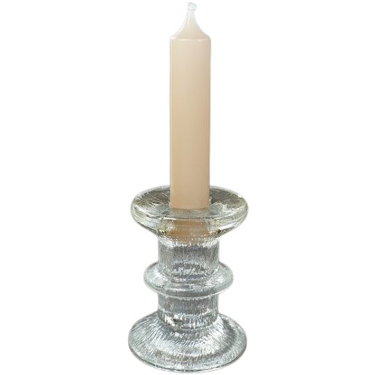 Vintage Glazen Ijskandelaar Laag Model 1