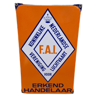 Pracht Emaille Tekstbord Uit De Luchtvaart Branche🛩