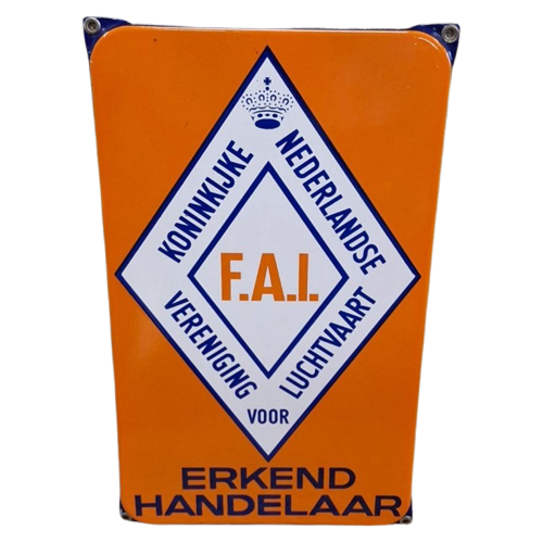 Pracht Emaille Tekstbord Uit De Luchtvaart Branche🛩