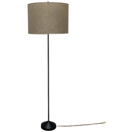 Vintage Metalen Staande Lamp Vloerlamp Metaal Glassfiber 1