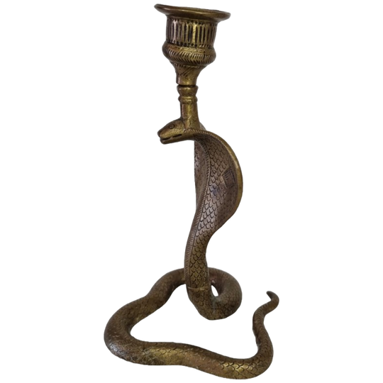 Vintage Messing Cobra Kandelaar 1