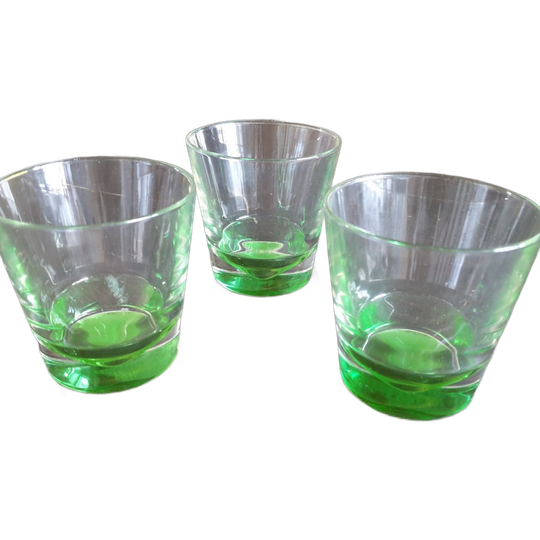 Vintage Design Glazen Groene Kegel In Bodem Holmegaard? 3 St 1