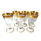 Vintage Glaasjes Gouden Accenten | Kerst thumbnail 1