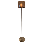 Italiaanse Design Vloerlamp Met Glazen Kap En Diffuser thumbnail 1