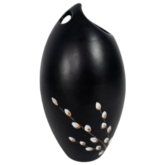 Flora Keramiek - Model Lente - Matzwart - Gouda - Gesigneerd - 1961 1