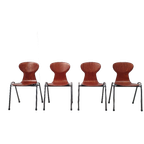 4x Eromes Pagholz Industriële Stapelbare Design Stoel thumbnail 1