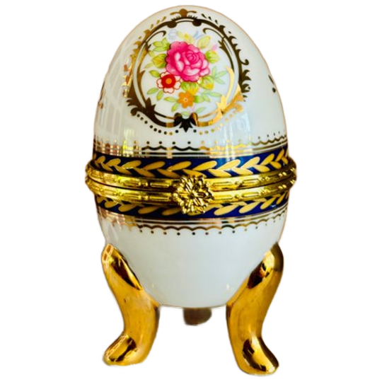 Vintage Limoges Porseleinen Ei 1