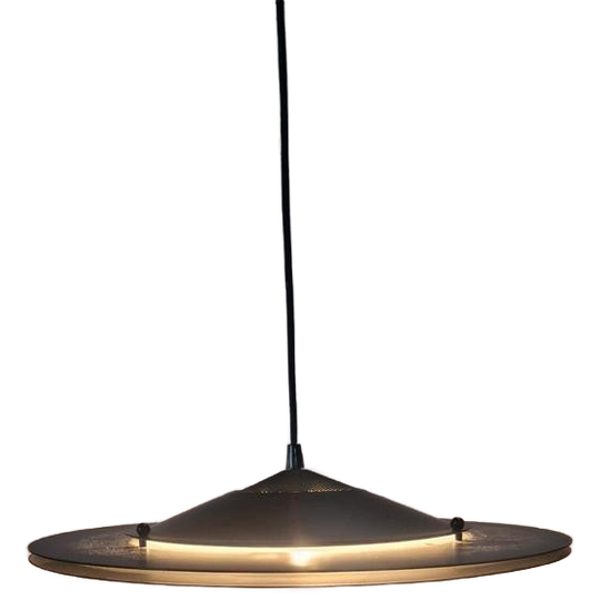Jaren 80 Ufo Design Lamp Schotel. 1