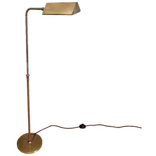 Messing Vloerlamp, Florian Schulz, Jaren 70 1