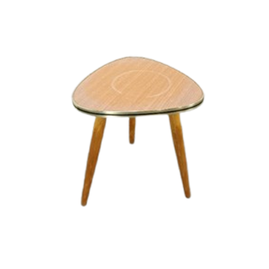 Bijzettafel Met Houtlook Formica Blad En Houten Poten Nr. 13 Plantentafel 1