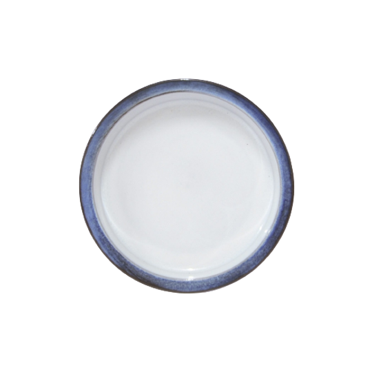 Witte West Germany Schaal Blauwe Rand 1