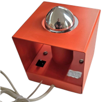Small Orange Philips Wall / Table Cube Lamp 1970s