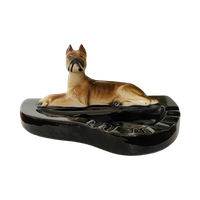 Boxer Hond Asbak - Art Deco - Terracotta