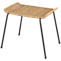 Draadframe Kruk Met Rotan