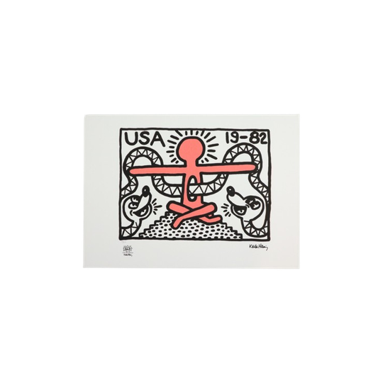 Offset Litho Naar Keith Haring Usa 19-82 36/150 Pop Art Kunstdruk 1