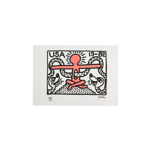 Offset Litho Naar Keith Haring Usa 19-82 36/150 Pop Art Kunstdruk
