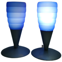 Set Bijzondere Massive Design Tafellampen (Glas/Metaal)