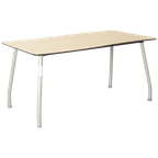 Solidesk Bureau, Ahorn Blad, 160 X 85 Cm, Vaste Hoogte Onderstel thumbnail 1
