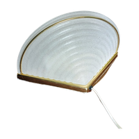 Massive Hollywood Regency Wandlamp Frosted Glass