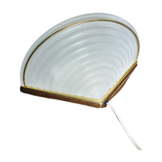 Massive Hollywood Regency Wandlamp Frosted Glass 1