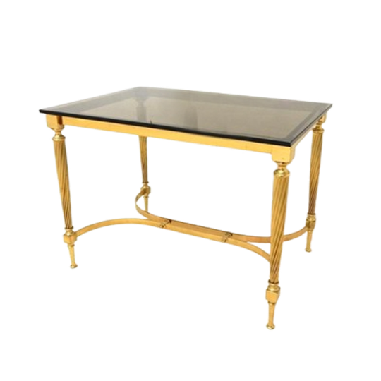 Retro Vintage Bijzettafel Hollywood Regency Goud Klassiek 1