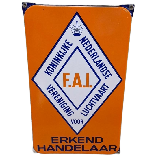 Pracht Emaille Tekstbord Uit De Luchtvaart Branche🛩 1