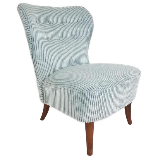 Artifort Clubfauteuil Cocktaistoel Theo Ruth Licht Blauw Rib 1