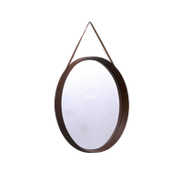 Ronde Spiegel Met Teak Frame 59816