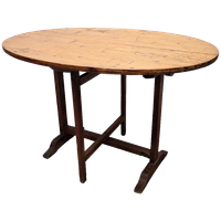 Antiek Frans Ovale Vigneron Tafel, 1e Helft 19e Eeuw