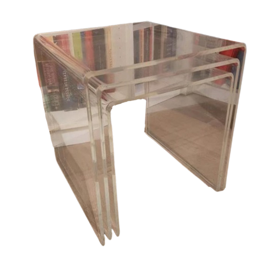 Vintage Plexiglas Nesting Tables - Jaren 70/80 1